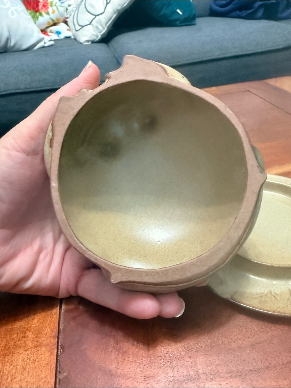 Ceramic Big Belly Frog Trinket Dish - Picture 4 of 9